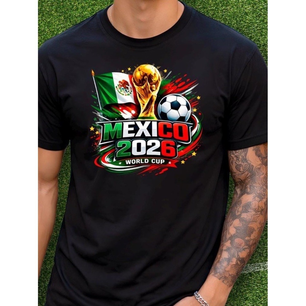 Futbol Team MEXICO T-SHIRT Unisex Adult Black Small